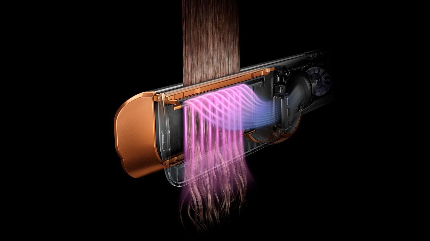 מחליק שיער Dyson Airstrait™ straightener HT01 בגוון ניקל נחושת יבואן רשמי – תמונה 7