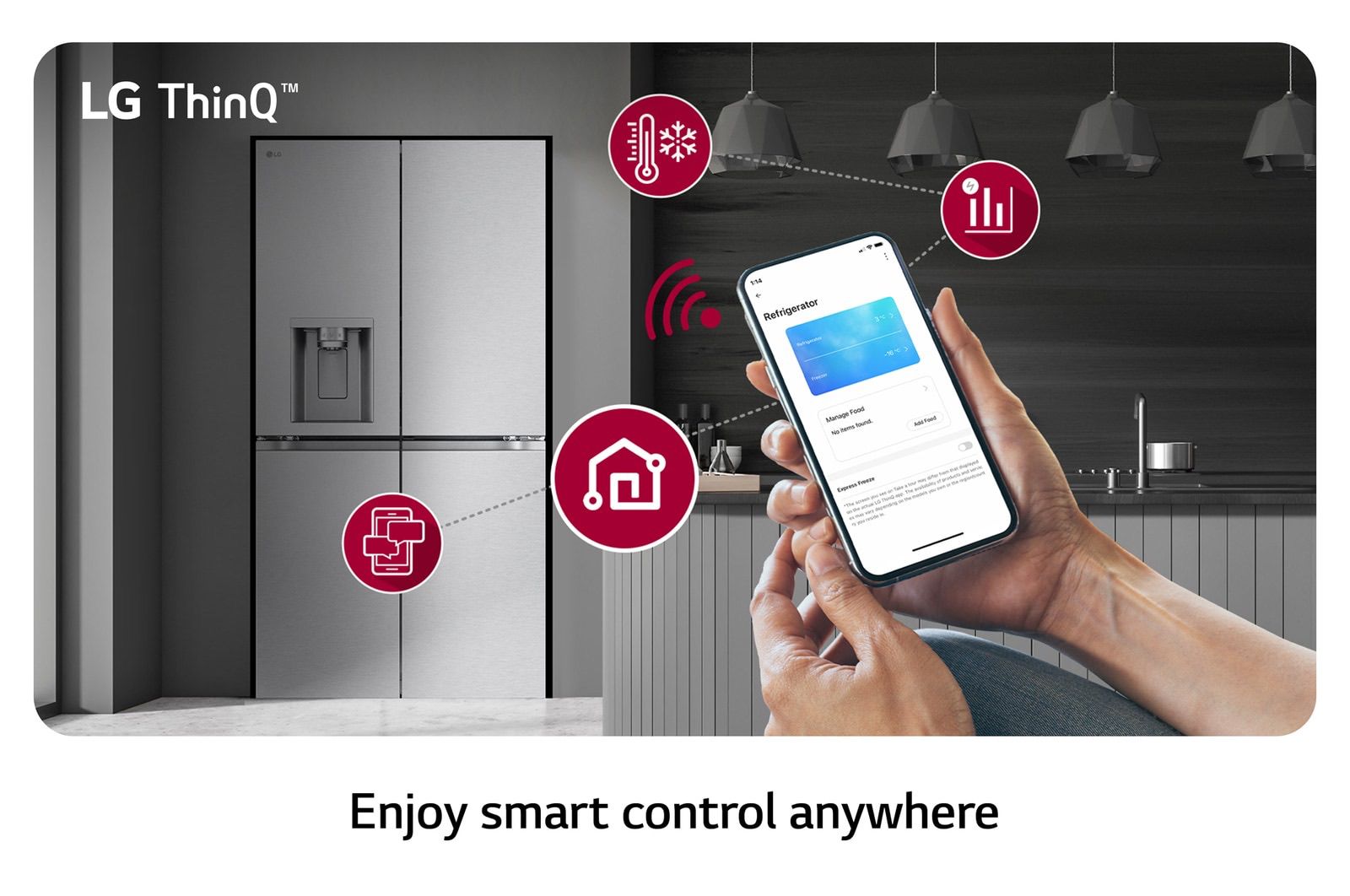 מקרר 4 דלתות מקפיא תחתון 638 ליטר LG GMJ960 נירוסטה | – תמונה 9