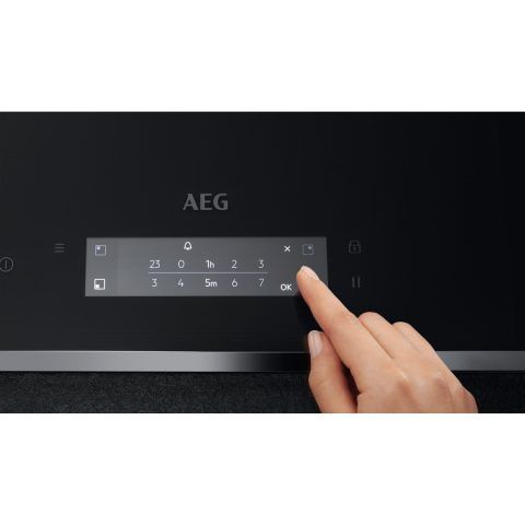 כיריים אינדוקציה 80 ס"מ AEG IAE84851FB MaxiSense® Plus pro אפור כהה - יבואן רשמי – תמונה 7