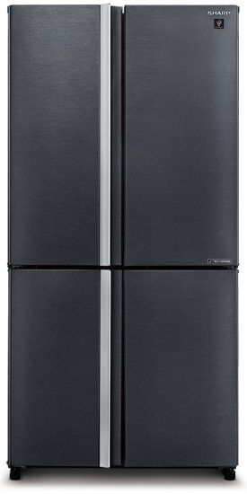 מקרר 4 דלתות SHARP SJ-9270SL מקפיא תחתון שארפ אינוורטר NoFrost נירוסטה מושחרת עם פיקוד שבת - יבואן רשמי – תמונה 3