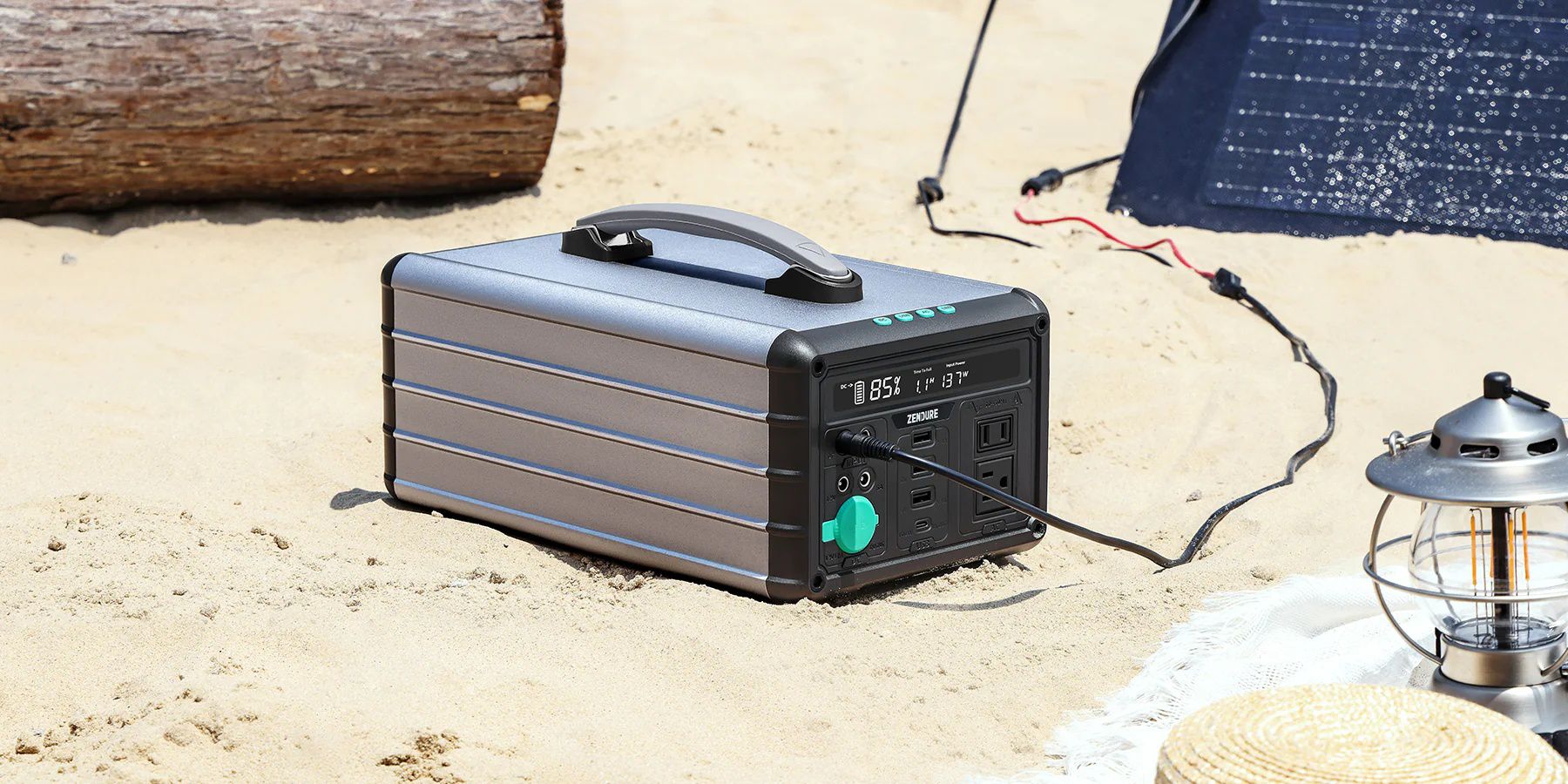 קיט סולארי ZENDURE - תחנת כח SUPERBASE 1000 + פאנל סולארי מתקפל 200W – תמונה 4
