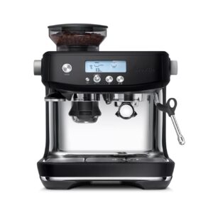 Breville Barista Pro BES878 – מכונת אספרסו ביתית עם מטחנה מובנית וחימום מיידי ThermoJet נירוסטה מושחרת | יבואן רשמי