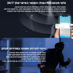 מצלמה סולארית עדשה פנורמית 180° NEWTEC LSMS2 4G 4K UHD