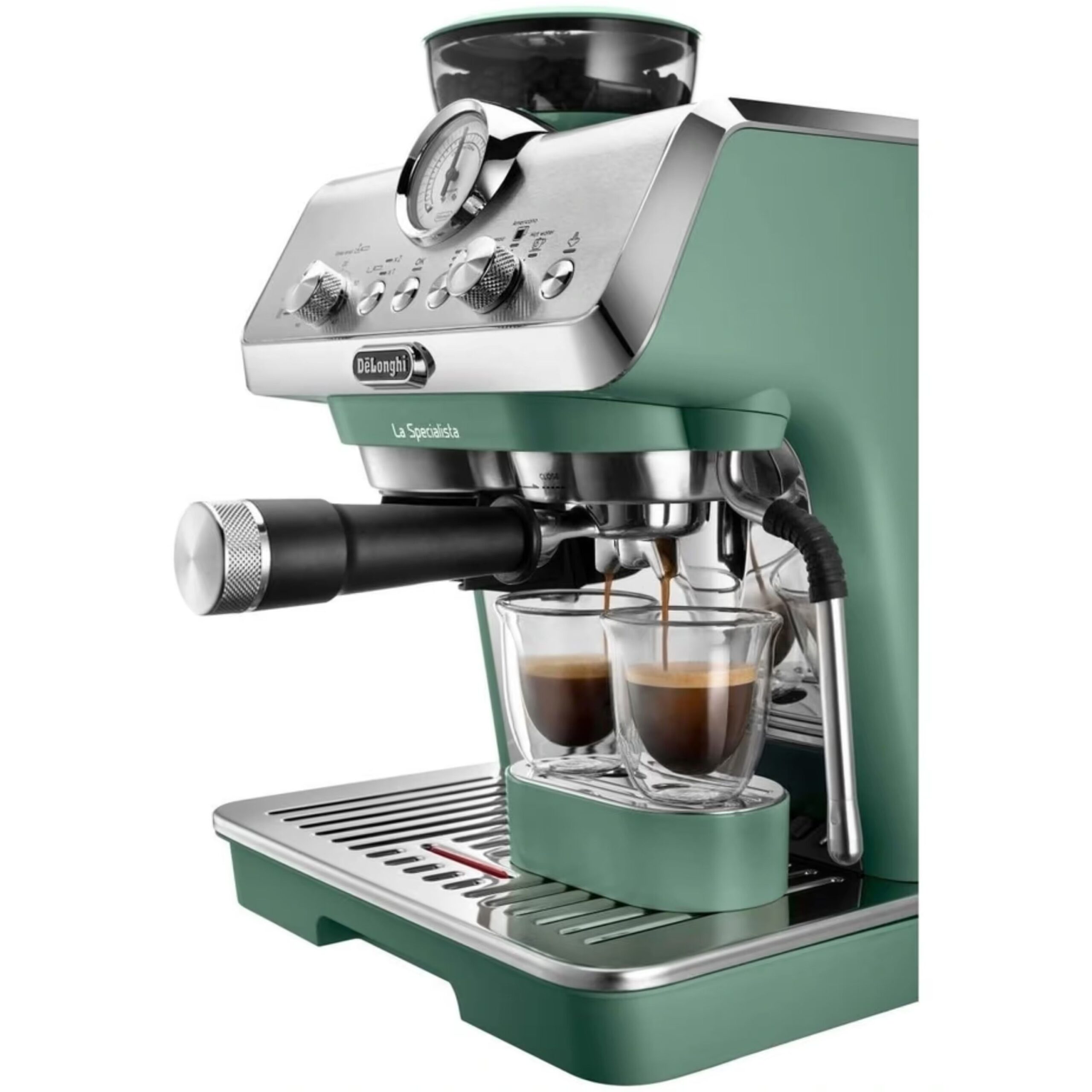 מכונת קפה ידנית DeLonghi EC9155.GR La Specialista Arte – ירוקה עם מטחנה מובנית וחוויית בריסטה ביתית | יבואן רשמי-משלוח מהיר