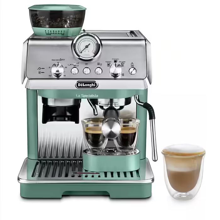מכונת קפה ידנית DeLonghi EC9155.GR La Specialista Arte – ירוקה עם מטחנה מובנית וחוויית בריסטה ביתית | יבואן רשמי-משלוח מהיר – תמונה 3