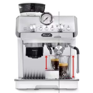 מכונת קפה ידנית DeLonghi EC9155.W La Specialista Arte – בריסטה ביתית לבנה עם מטחנה מובנית | יבואן רשמי-משלוח מהיר