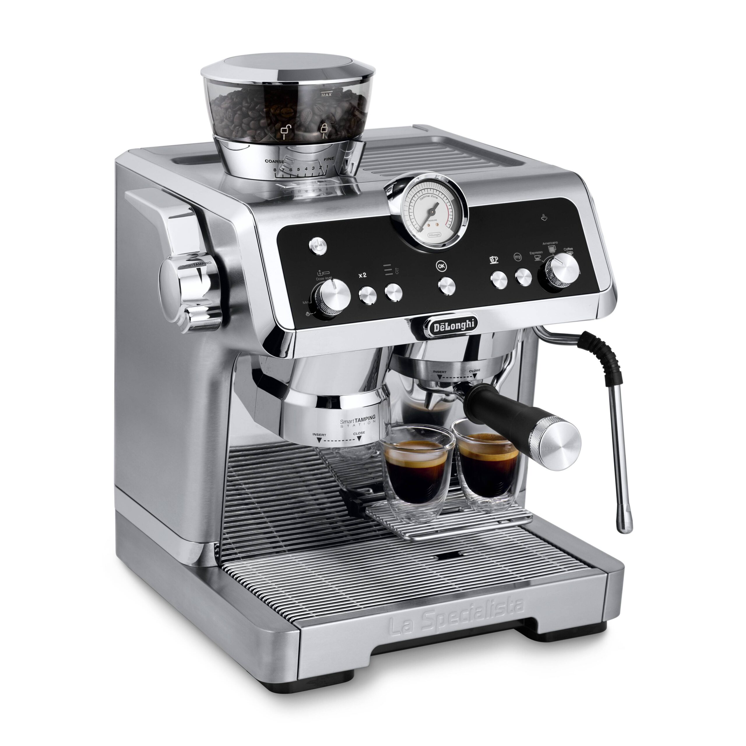 מכונת קפה ידנית DeLonghi EC9355.M La Specialista Prestigio – בריסטה ביתית עם מטחנה ודחיסה חכמה | יבואן רשמי-משלוח מהיר