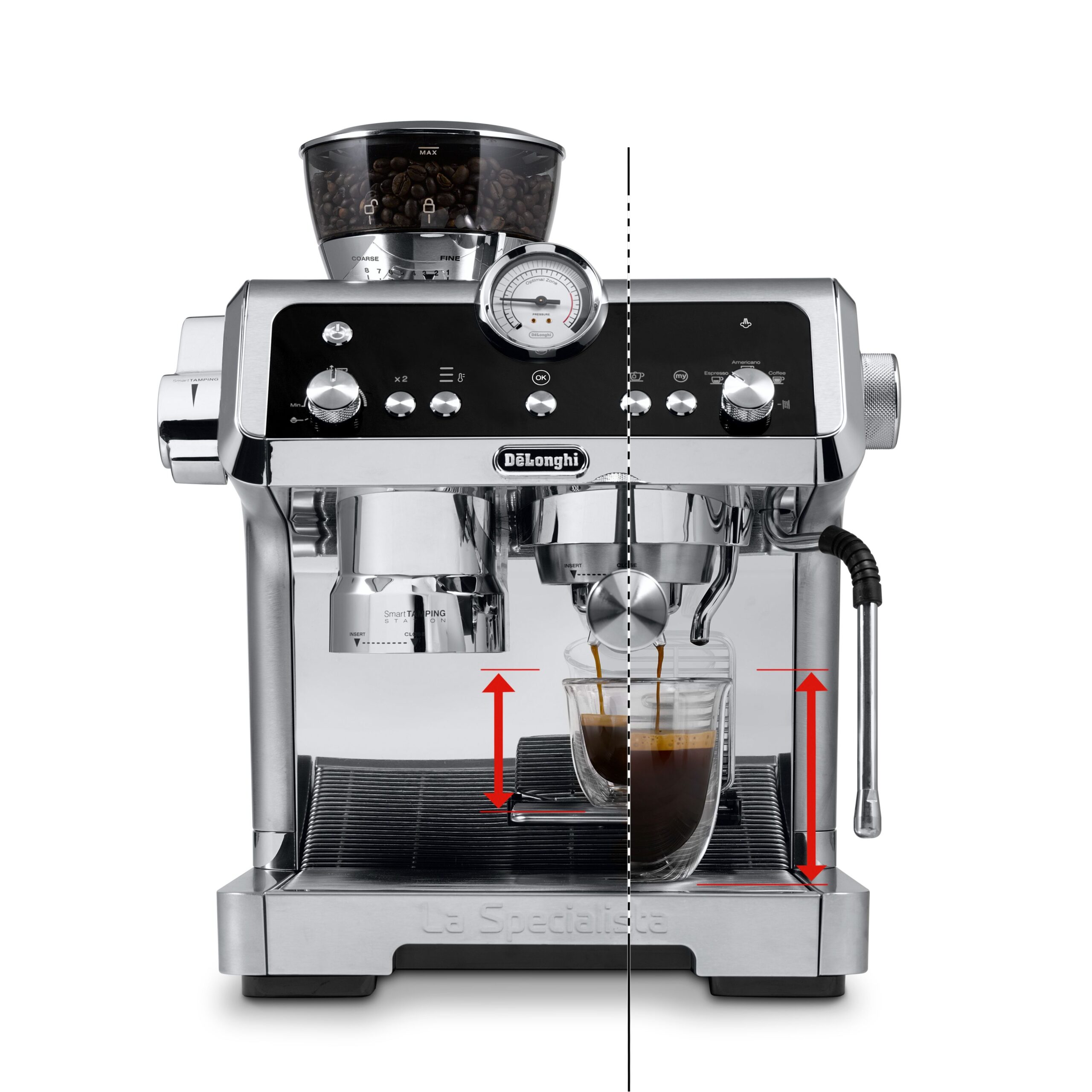 מכונת קפה ידנית DeLonghi EC9355.M La Specialista Prestigio – בריסטה ביתית עם מטחנה ודחיסה חכמה | יבואן רשמי-משלוח מהיר – תמונה 2
