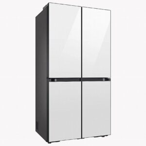 מקרר 4 דלתות מקפיא תחתון 852 ליטר Samsung RF88DB9623WH BESPOKE זכוכית לבנה- יבואן רשמי