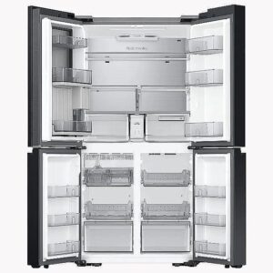 מקרר 4 דלתות מקפיא תחתון 852 ליטר Samsung RF88DB9623BK BESPOKE זכוכית שחורה - יבואן רשמי