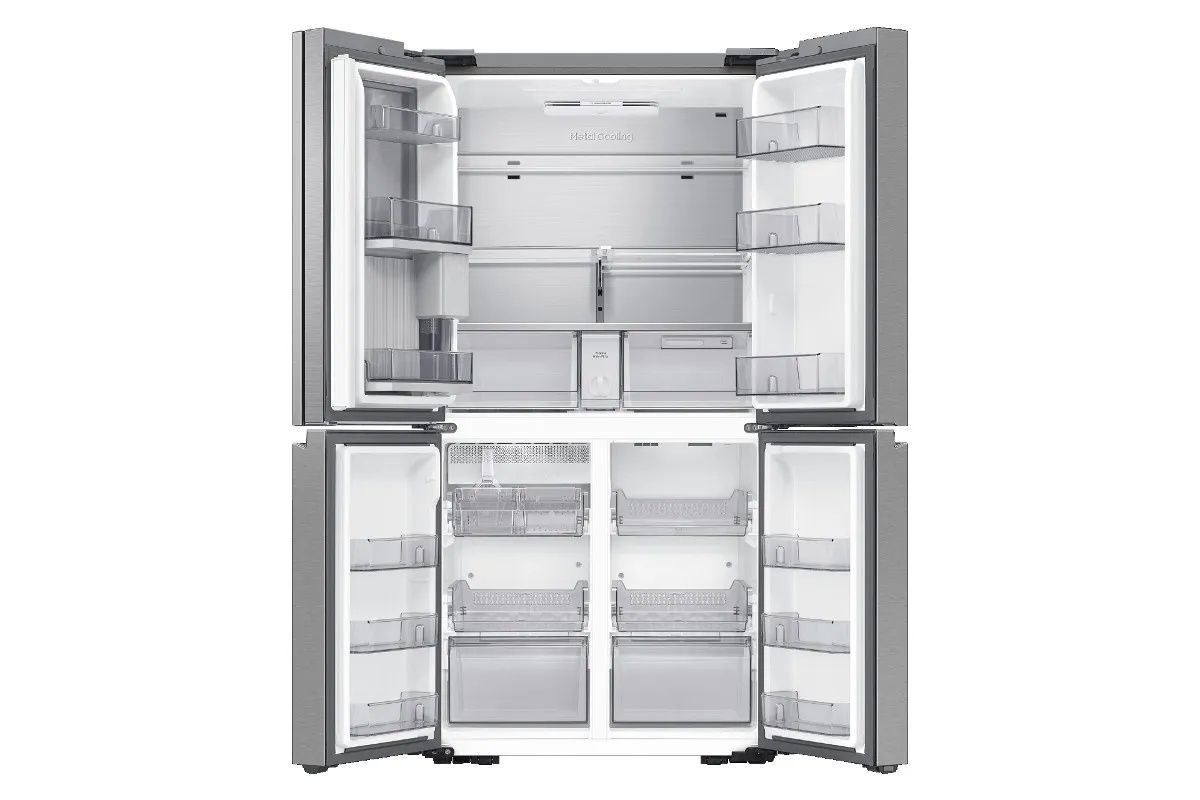 SAMSUNG RF72DG9620SR Triple cooling מקרר 4 דלתות מקפיא תחתון סמסונג יוקרתי 678 ליטר עם מצב שבת – תמונה 4