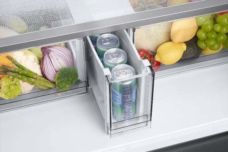 מקרר 4 דלתות 636 ליטר Samsung RF70DB9125BK BESPOKE - שחור פיאנו – תמונה 2