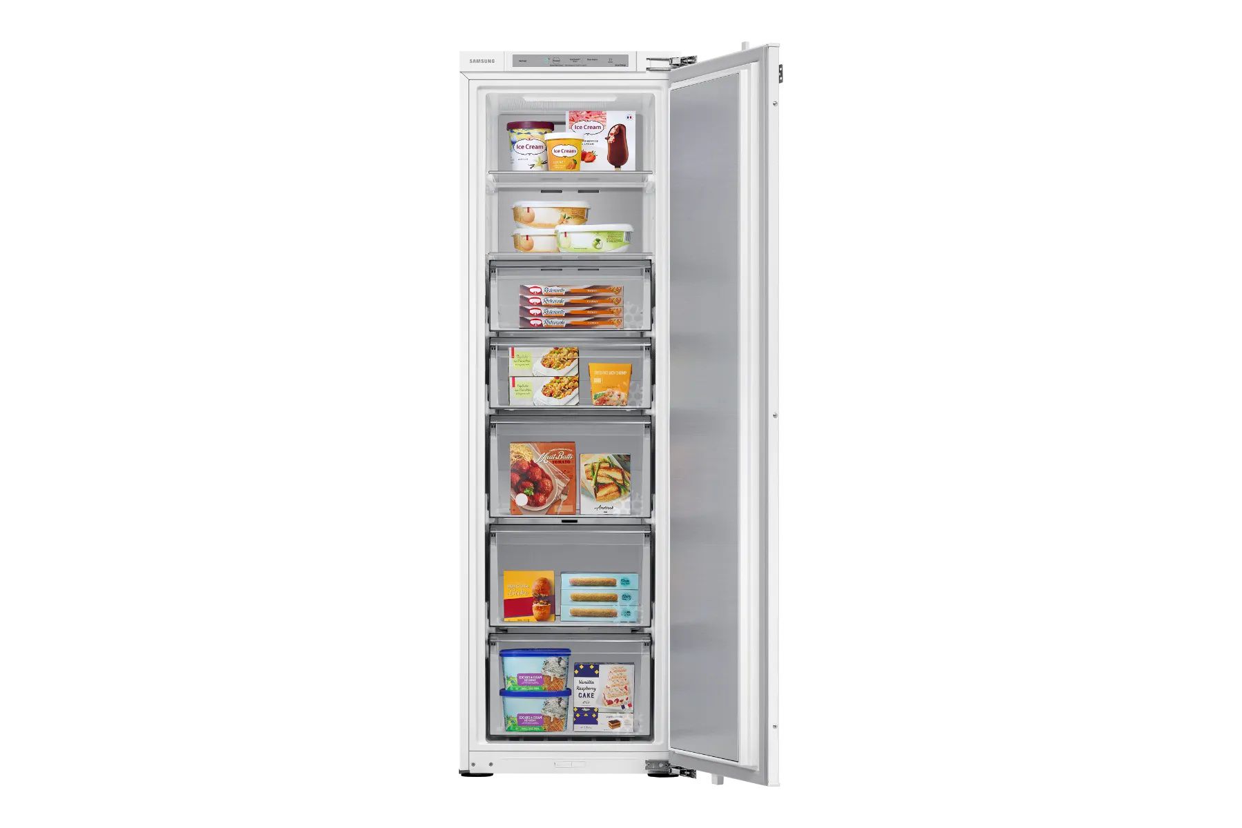מקפיא אינטגרלי 5 מגירות 220 ליטר Samsung BRZ227205WW No-Frost