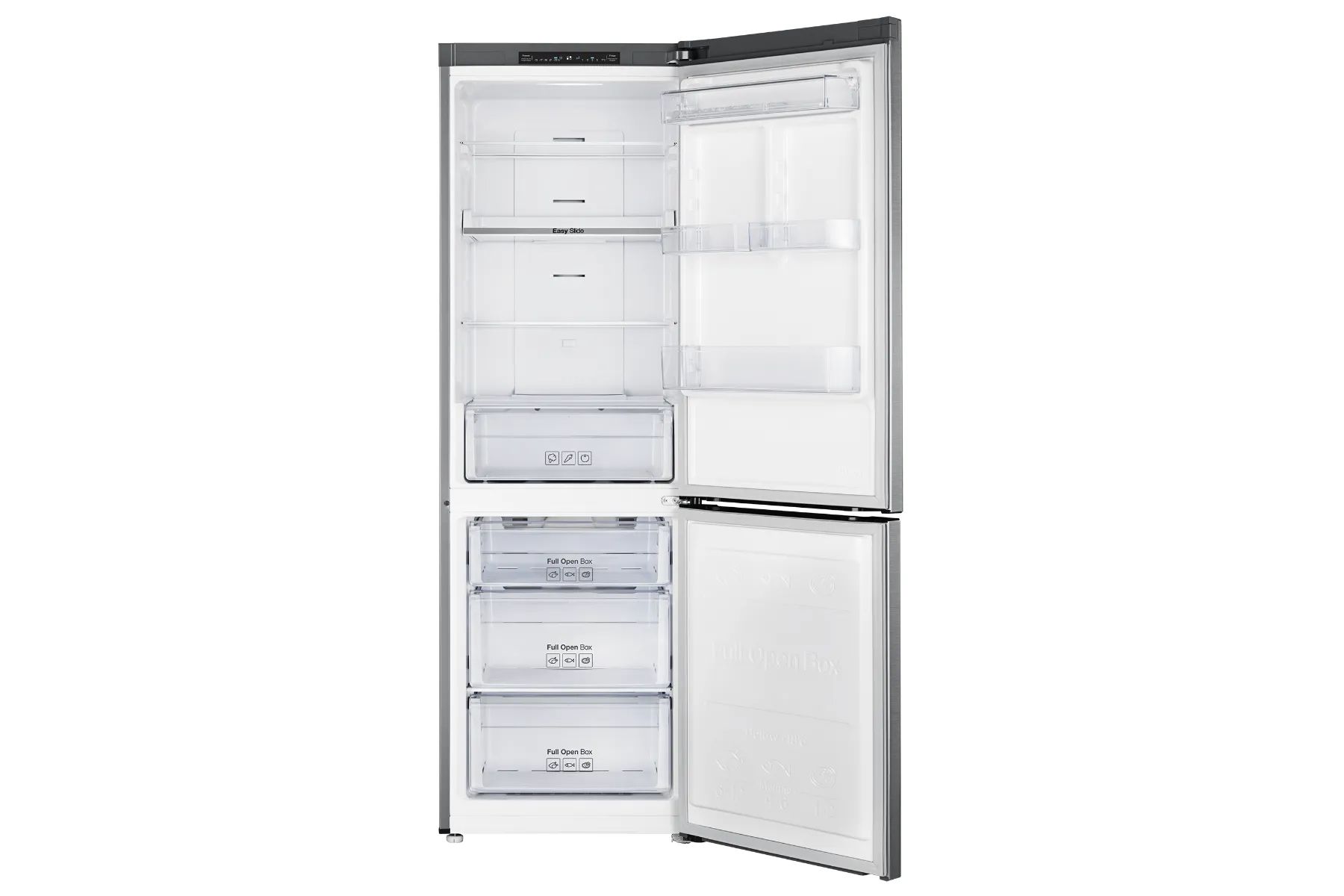 מקרר 2 דלתות מקפיא תחתון 342 ליטר Samsung RB34J3200SA כסוף מוברש – תמונה 3