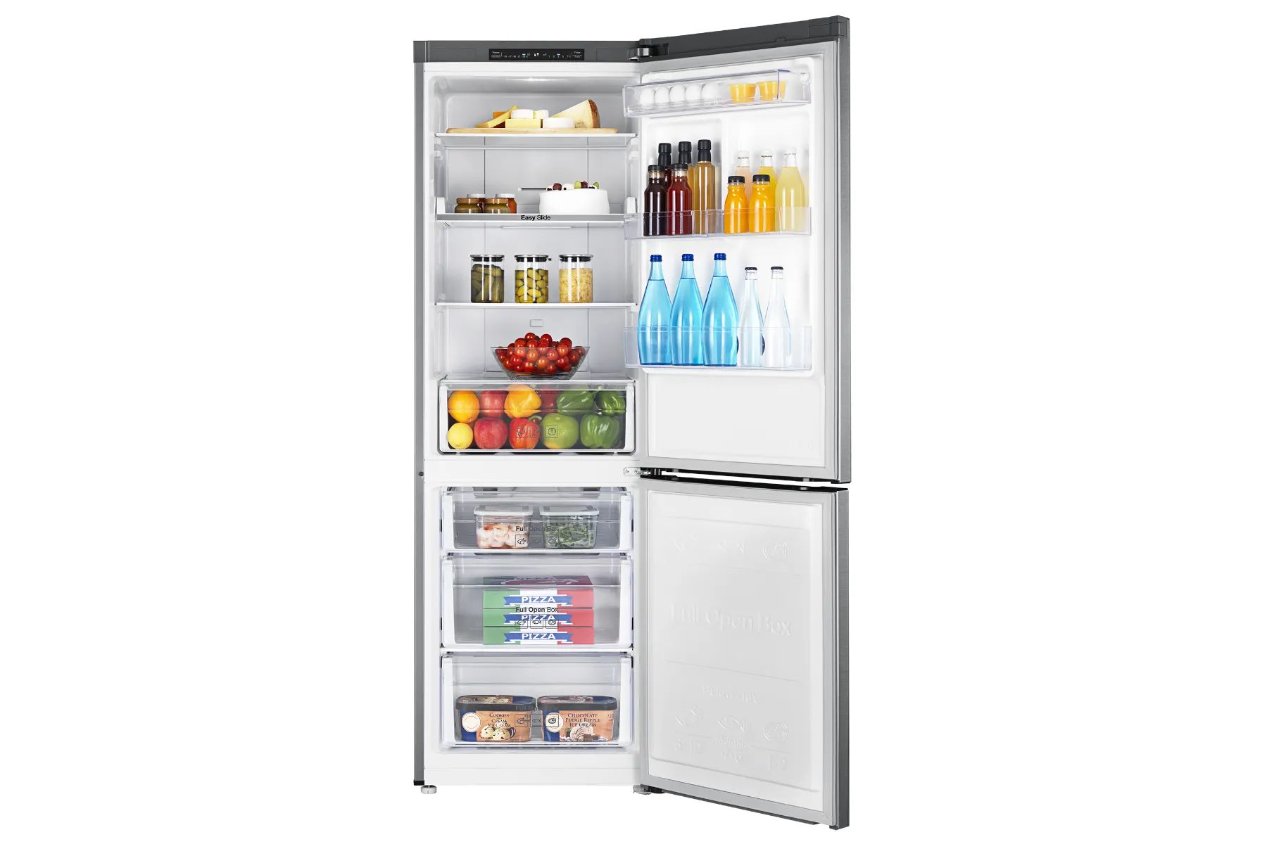 מקרר 2 דלתות מקפיא תחתון 342 ליטר Samsung RB34J3200SA כסוף מוברש – תמונה 4