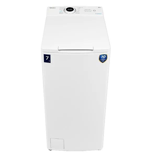מכונת כביסה פתח עליון 8 ק"ג Midea MF100T80B 1200 סל"ד דירוג A - יבואן רשמי | משלוח מהיר