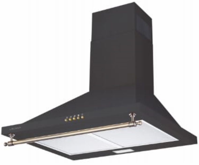 קולט אדים ארובה LACASA LC3601RB צבע שחור ועיצוב קלאסי אלגנטי