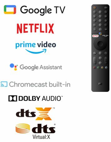 Xiaomi TV A 43 L43MA-AFME - טלוויזיה חכמה 43 אינץ' Full HD עם Google TV | יבואן רשמי