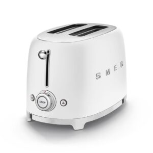 מצנם 2 פרוסות SMEG TSF01 סמג צבע לבן מט | משלוח מהיר
