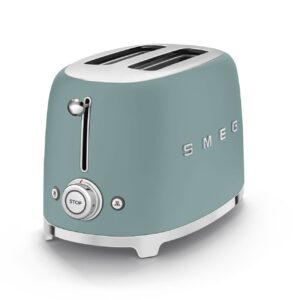 מצנם 2 פרוסות SMEG TSF01EGMEU סמג צבע ירוק אמרלד מט | משלוח מהיר