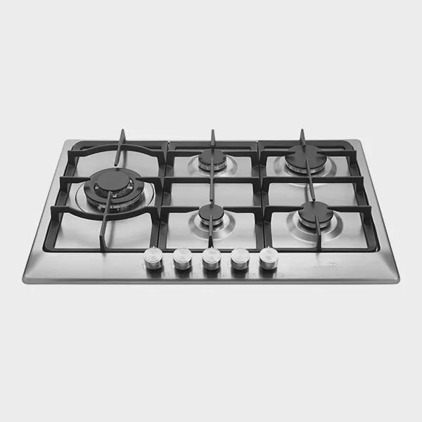 כיריים גז 5 להבות Sauter SHE7250IX תוצרת איטליה - צבע נירוסטה - יבואן רשמי-משלוח מהיר – תמונה 2