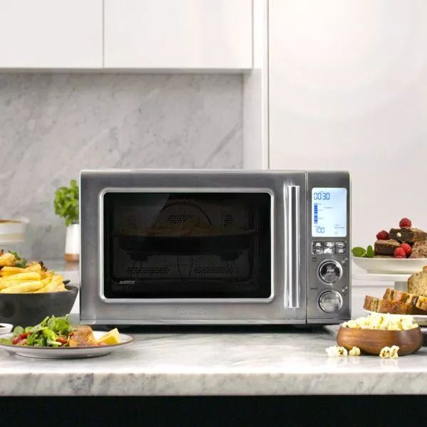 מיקרוגל משולב תנור 34 ליטר Breville BMO870BSS | Combi Wave™ 3 in 1 | AirFry | יבואן רשמי-משלוח מהיר