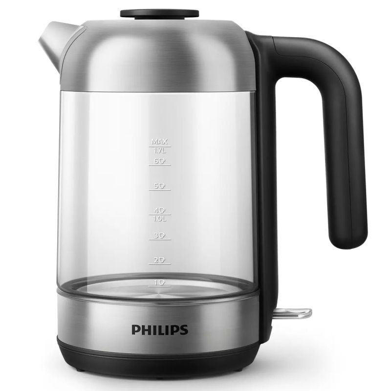 קומקום זכוכית פיליפס 1.7 ליטר דגם Philips HD9339/80 - עם תאורת LED ובסיס מסתובב 360° | יבואן רשמי | משלוח מהיר – תמונה 4