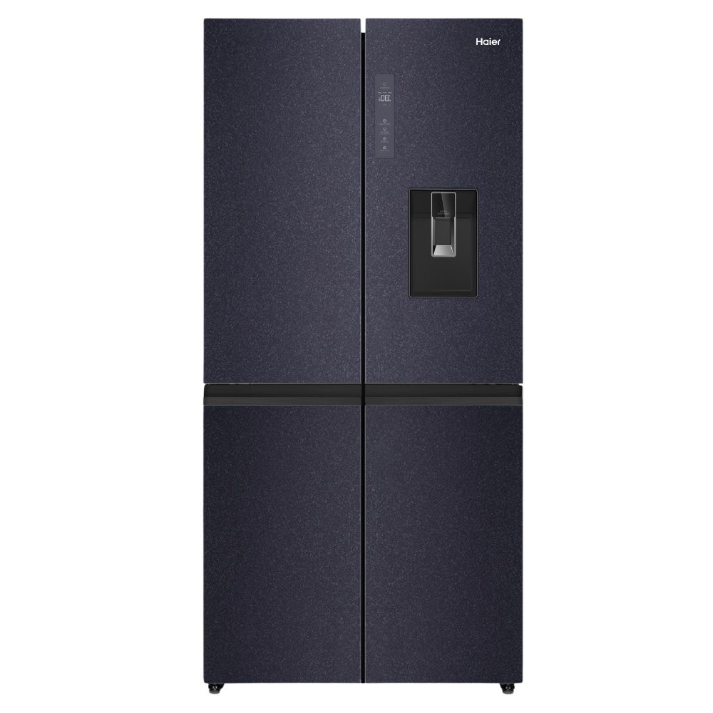 מקרר 4 דלתות מקפיא תחתון 507 ליטר Haier HRF5800BS אבן שחורה - עם בר מים וקרח - אחריות יבואן רשמי – תמונה 2