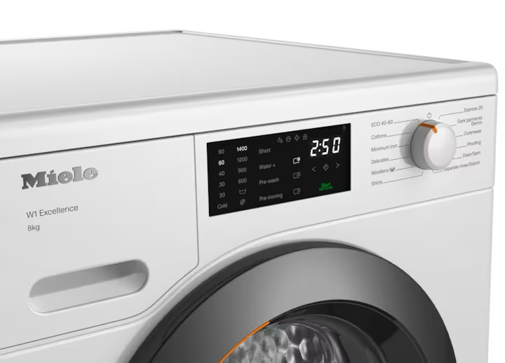 מכונת כביסה פתח קדמי 8 ק"ג Miele WED025WCS לבן - אחריות יבואן רשמי – תמונה 3