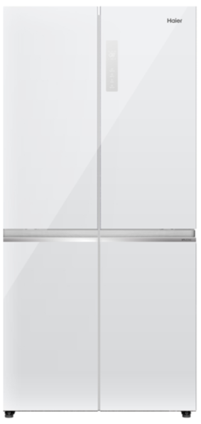 מקרר 4 דלתות מקפיא תחתון 507 ליטר HAIER HRF-5800FW זכוכית לבנה - יבואן רשמי – תמונה 2