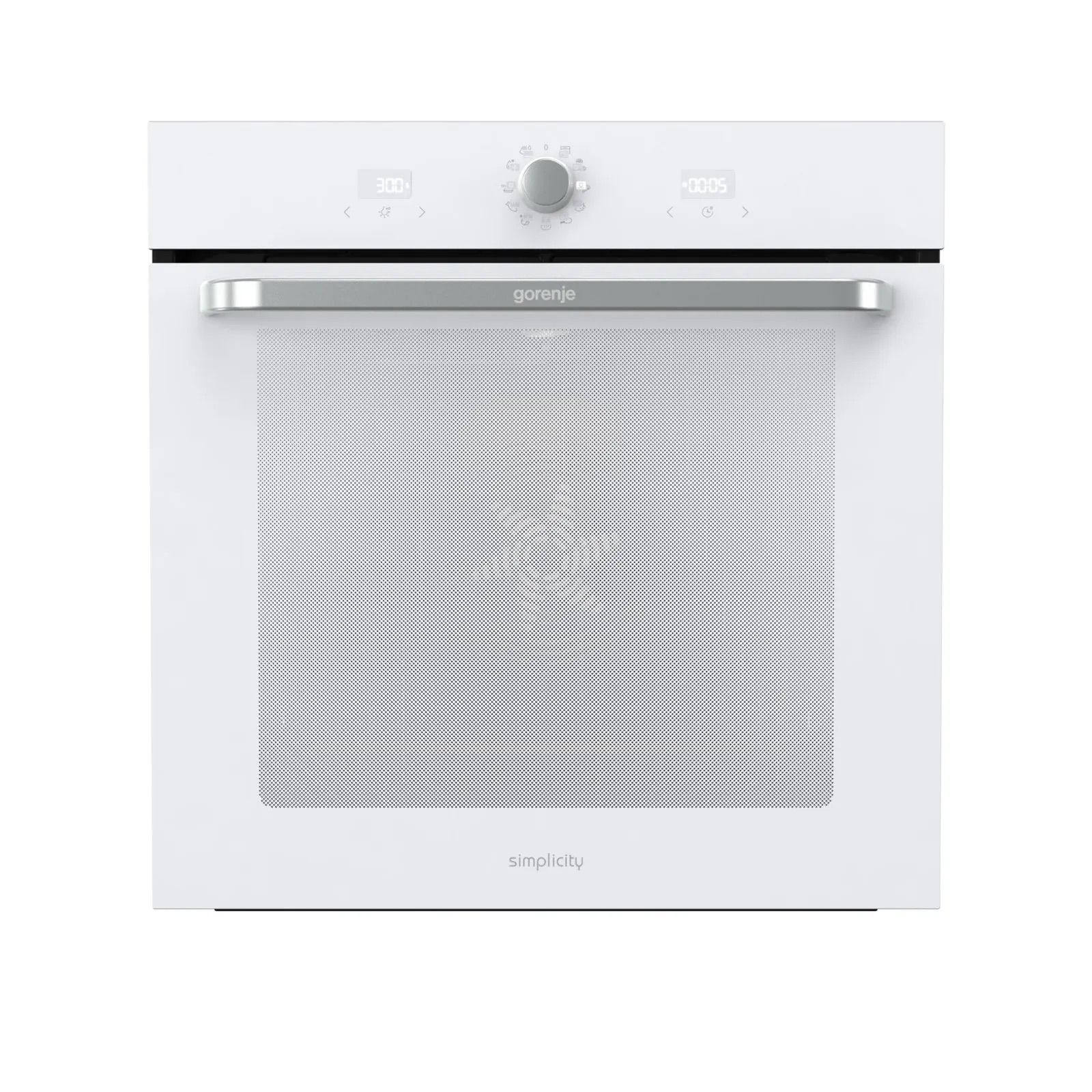 תנור בנוי gorenje בגימור זכוכית לבנה 77 ליטר דגם BOS6737SYW