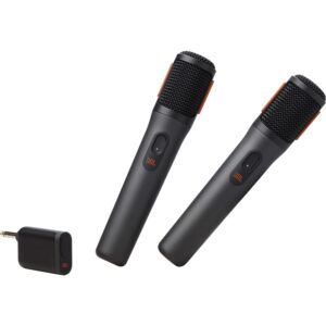 זוג מיקרופונים אלחוטיים JBL Wireless Microphone Set – עד 20 שעות שירה | יבואן רשמי-משלוח מהיר