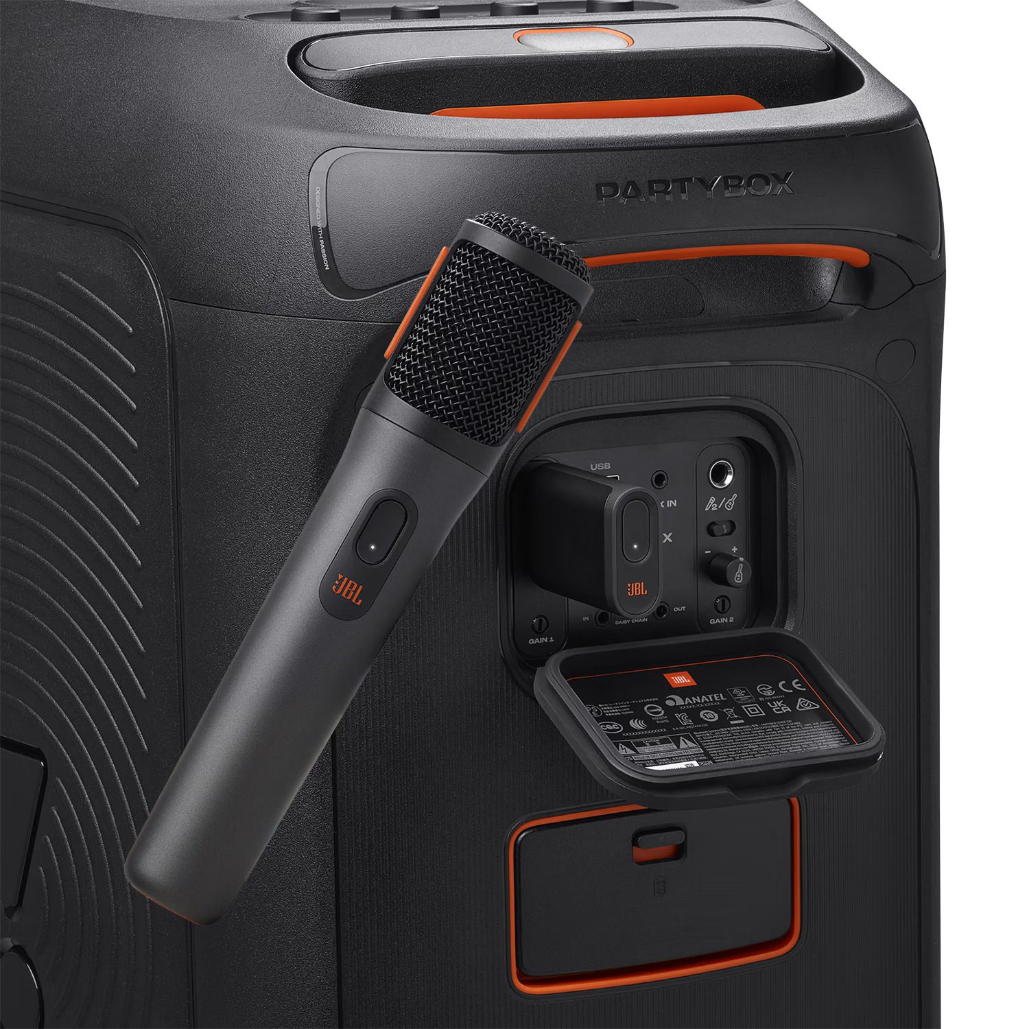 זוג מיקרופונים אלחוטיים JBL Wireless Microphone Set – עד 20 שעות שירה | יבואן רשמי-משלוח מהיר – תמונה 3