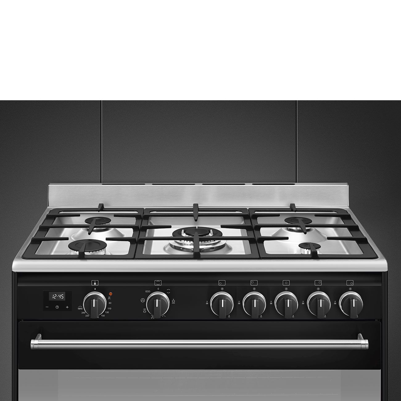 תנור משולב כיריים גז SMEG BG91 Black – ברוחב 90 ס"מ 115 ליטר עם טורבו כפול | משלוח מהיר – תמונה 5