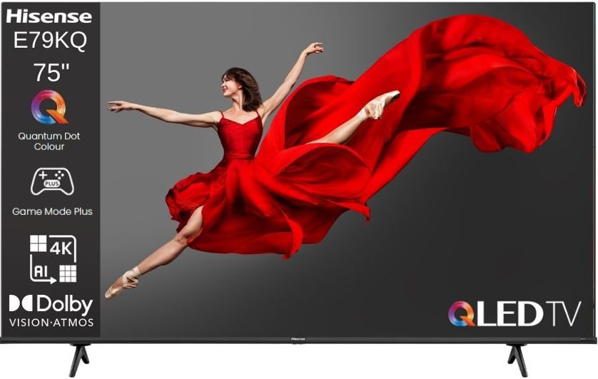 טלוויזיה חכמה 75 אינץ' Hisense 75E79KQ QLED 4K UHD יבואן רשמי – תמונה 6