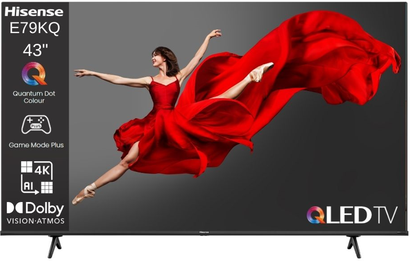 טלוויזיה חכמה 43 אינץ' Hisense 43E79KQ QLED 4K UHD יבואן רשמי | משלוח מהיר – תמונה 6