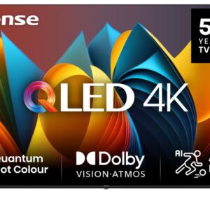 טלוויזיה חכמה 85 אינץ' Hisense 85E79NQ QLED 4K UHD יבואן רשמי