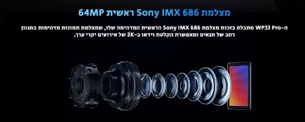 טלפון סלולרי משוריין Oukitel WP33 Pro 256GB 8GB RAM - יבואן רשמי – תמונה 2