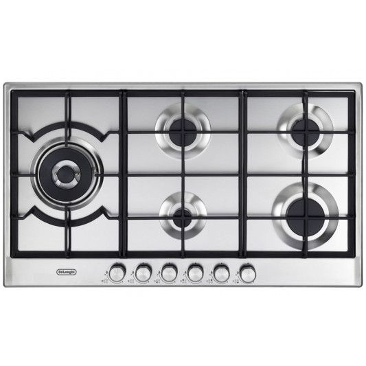 כיריים גז 5 להבות 90 ס"מ Delonghi NDG105X נירוסטה – תמונה 2