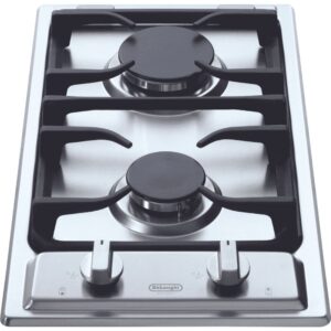 כיריים בנויים 30 ס"מ 2 להבות DeLonghi NDG20X נירוסטה