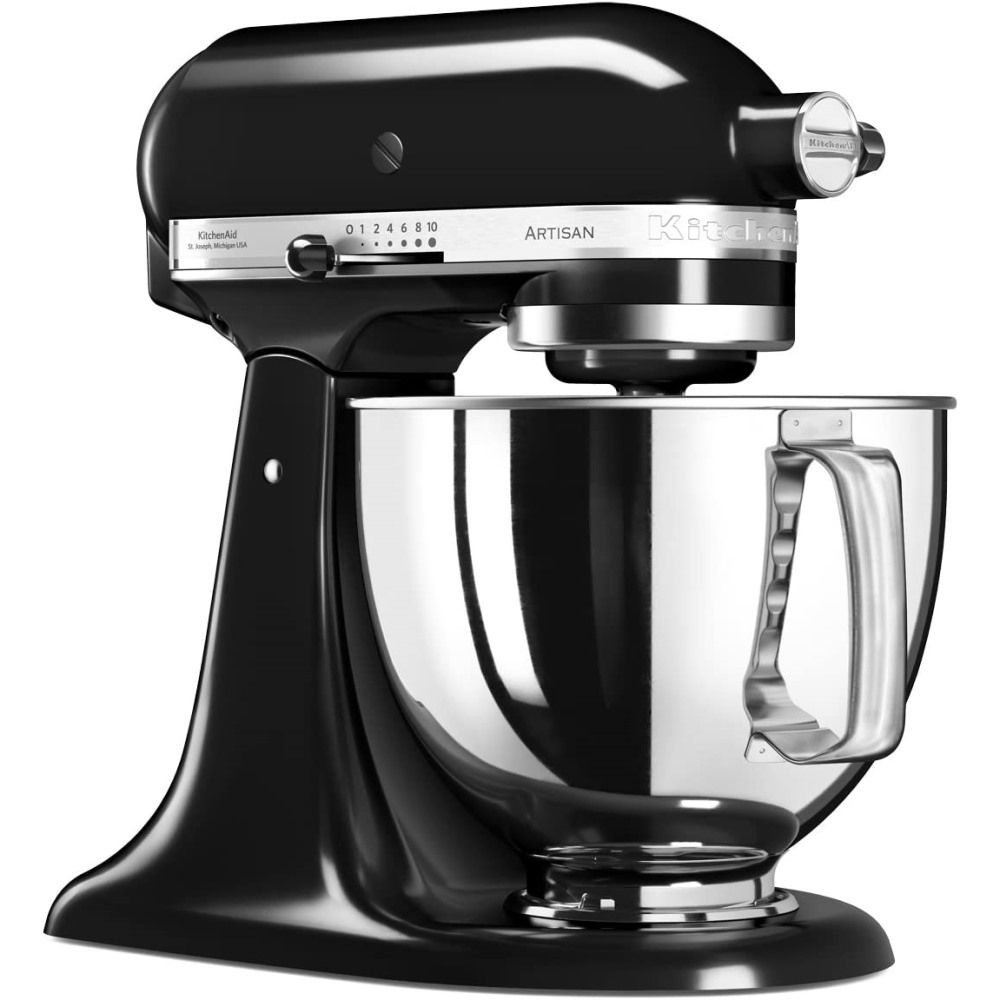 מיקסר KitchenAid 5KSM125EOB - שחור - 4.8 ליטר - עוצמה וסטייל במטבח שלך-יבואן רשמי – תמונה 2
