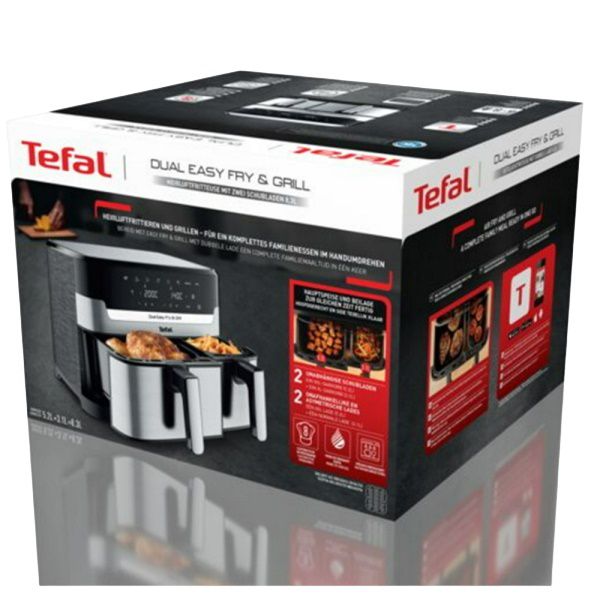 סיר גריל ובישול בריא דו-תאי 8.3 ליטר Tefal EY905D40