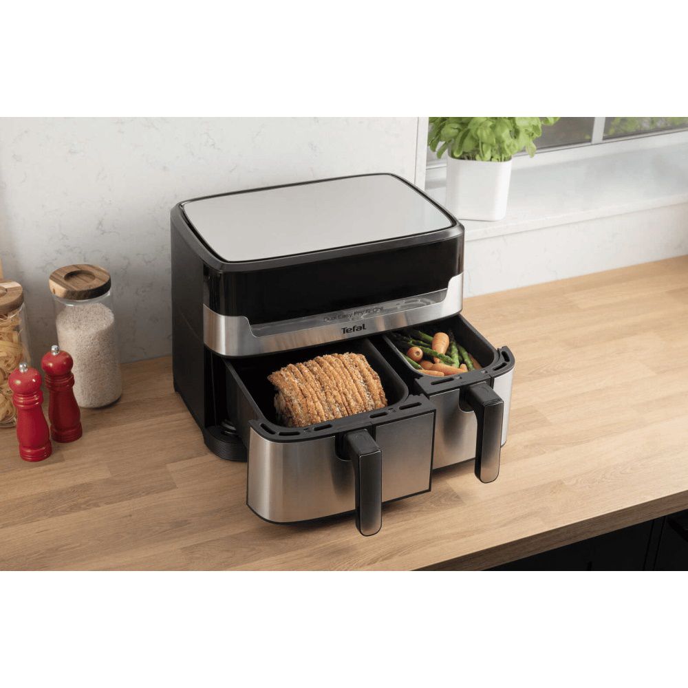 סיר גריל ובישול בריא דו-תאי 8.3 ליטר Tefal EY905D40 – תמונה 4