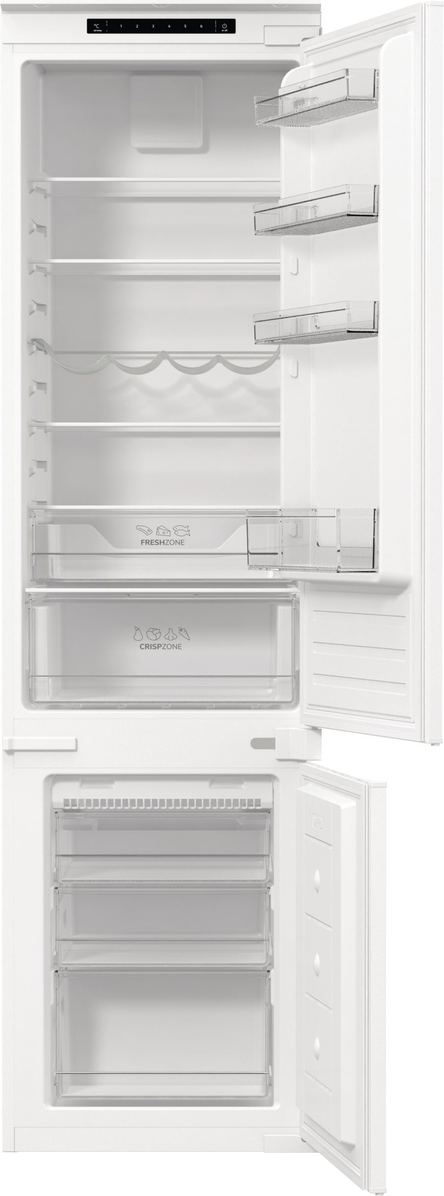 מקרר אינטגרלי מקפיא תחתון ה 280 ליטר דגם Gorenje NRKI419EP1 – תמונה 5