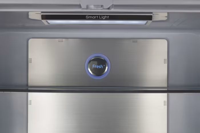 מקרר 4 דלתות מקפיא תחתון 580 ליטר GENERAL GE585GB זכוכית שחורה – תמונה 4