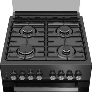 תנור משולב גז Beko KFDM62120DBDSL – דו־תאי שחור עם מצב שבת ו-SteamShine® | יבואן רשמי