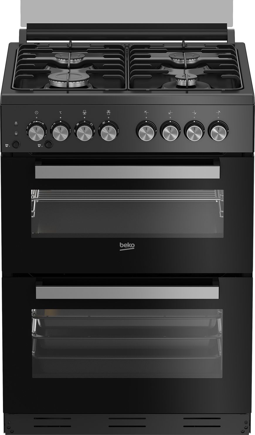 תנור משולב גז Beko KFDM62120DBDSL – דו־תאי שחור עם מצב שבת ו-SteamShine® | יבואן רשמי – תמונה 2