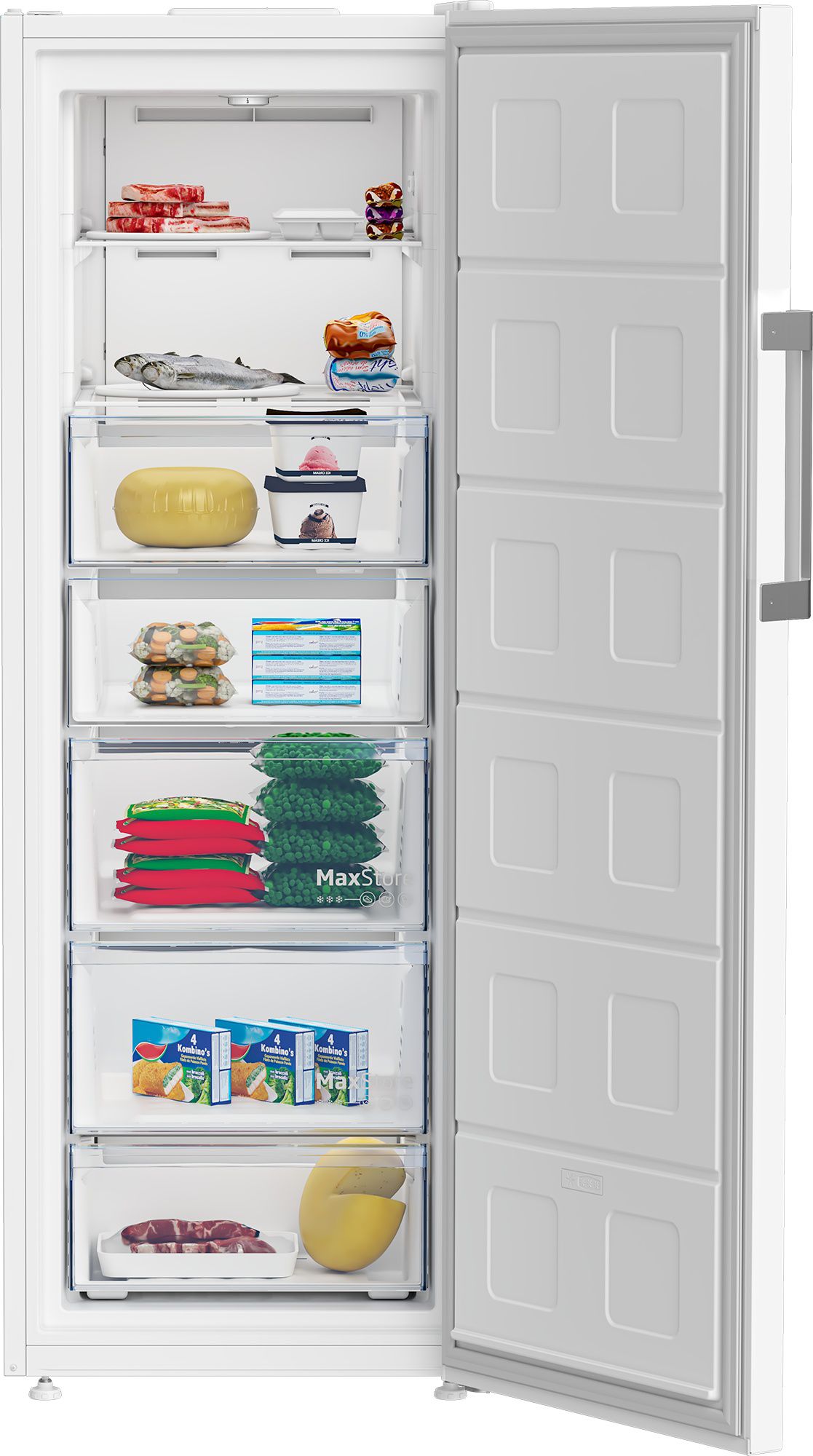 מקפיא עומד 260 ליטר BEKO RFNE298L31WN יבואן רשמי – תמונה 4