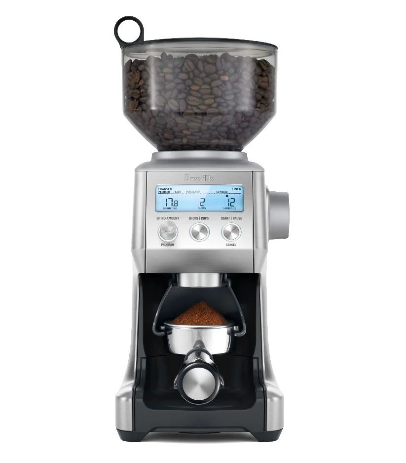 מטחנת קפה דיגיטלית מקצועית Breville Smart Grinder Pro BCG820BSS עם 60 דרגות טחינה | נירוסטה | יבואן רשמי