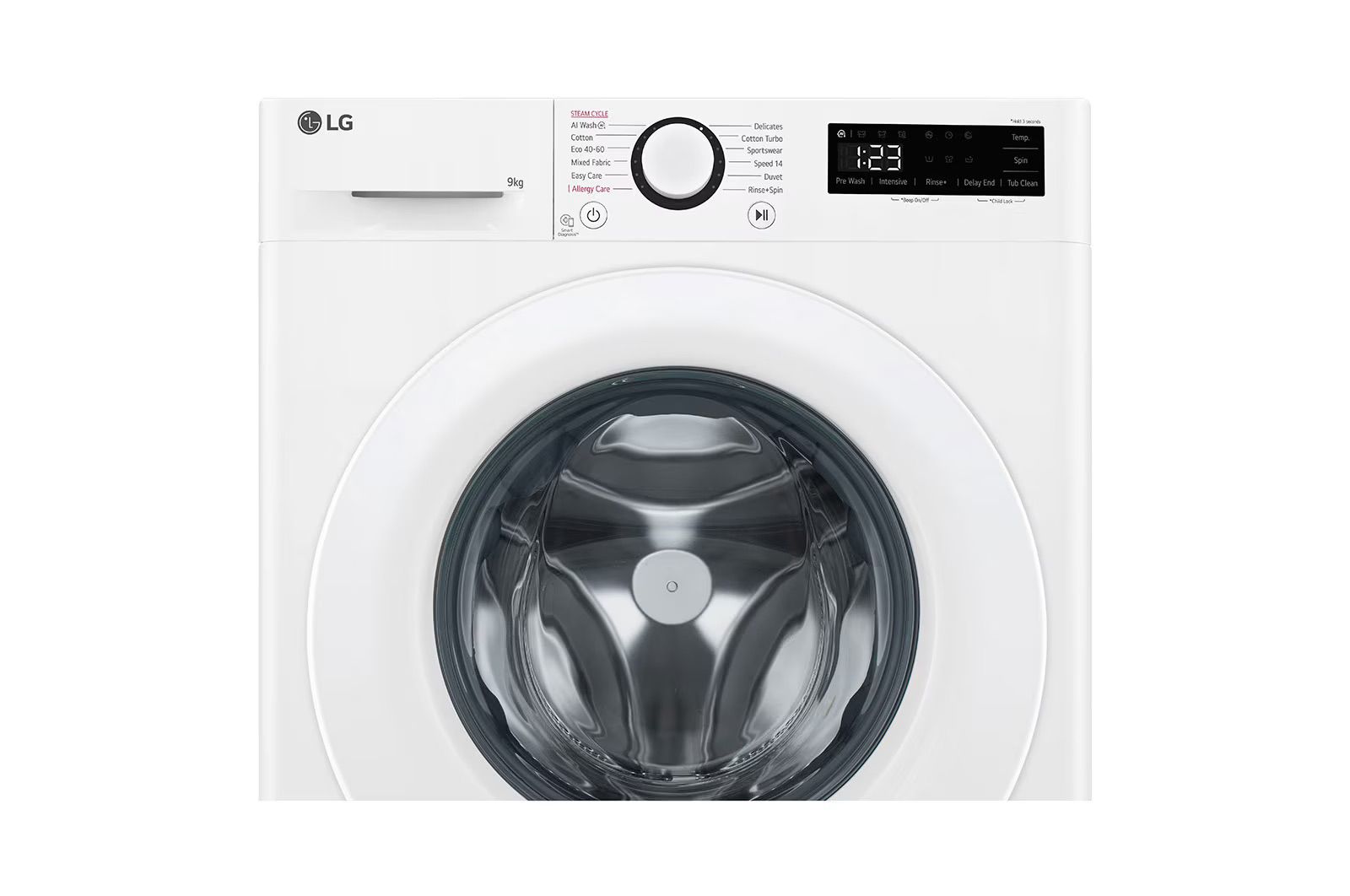 מכונת כביסה פתח קדמי 9 ק"ג LG WFS9014WW | יבואן רשמי – תמונה 2
